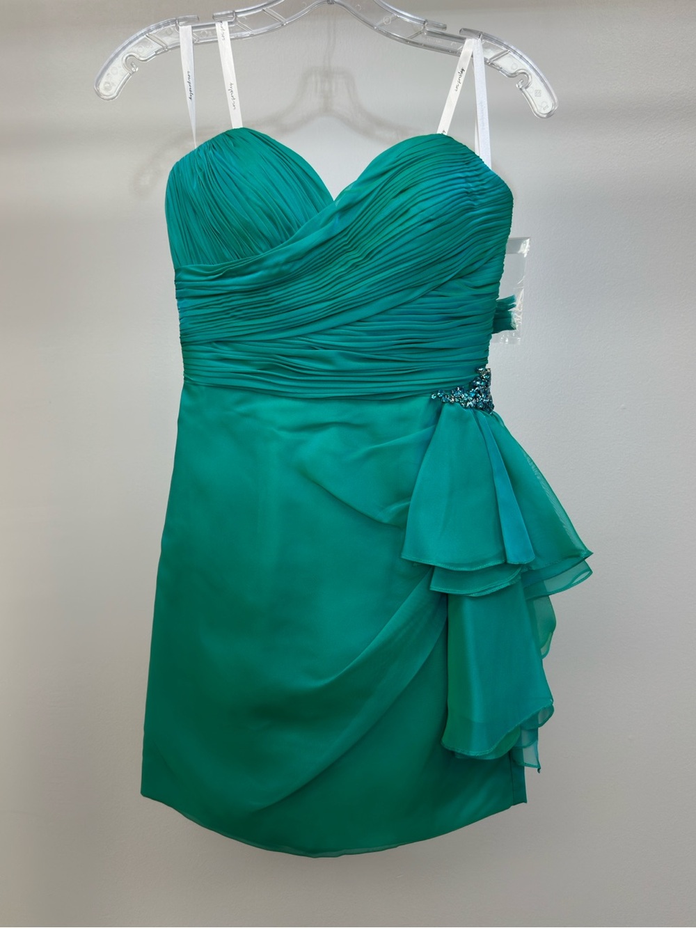 Green Strapless Dress